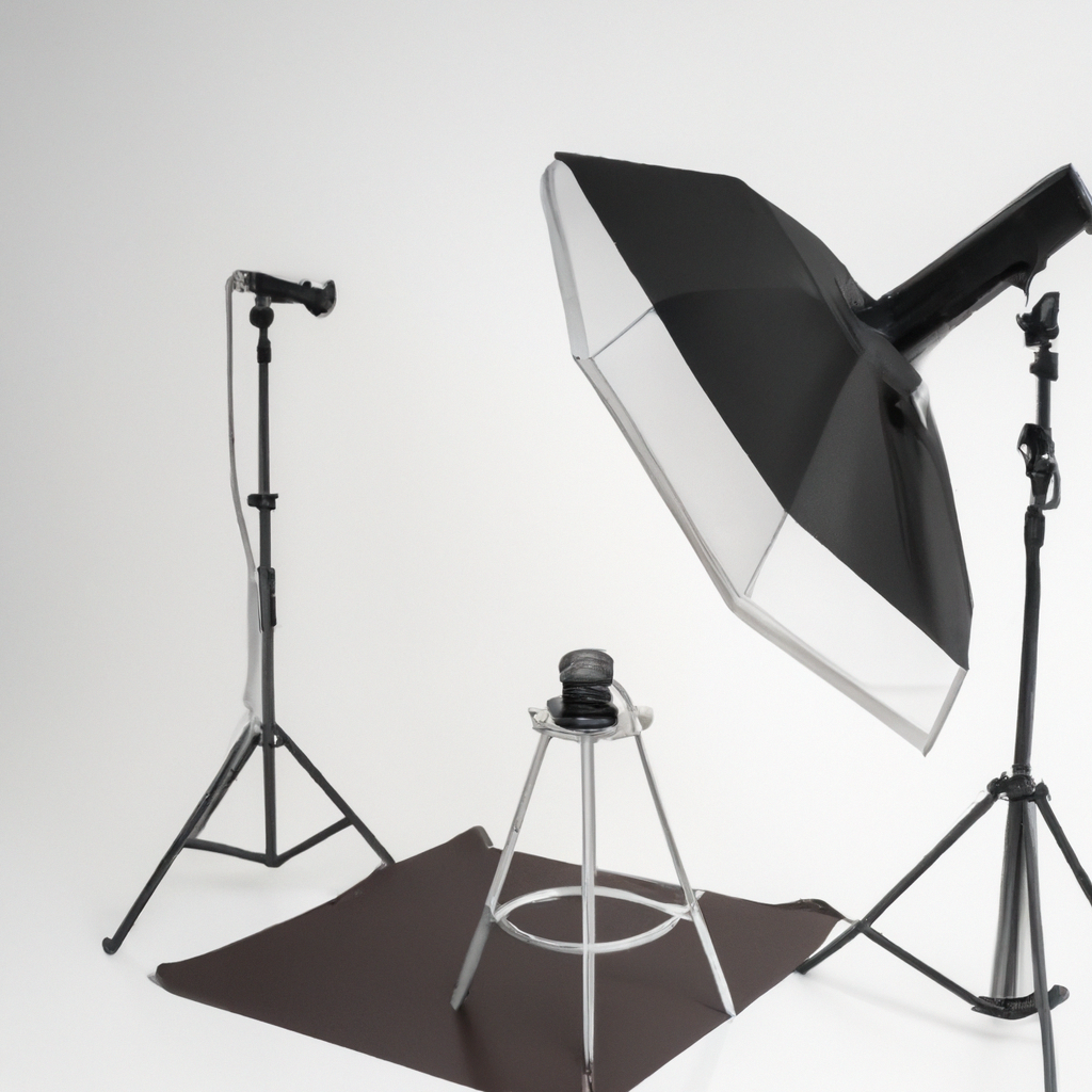 Minimalistické produktové fotostudio Brno, bílý stůl, overhead rig, měkké světlo a čisté pozadí